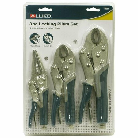 ALLIED Locking Pliers Set - 3 Piece 89081